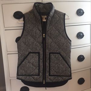 Jcrew herringbone vest size xxs